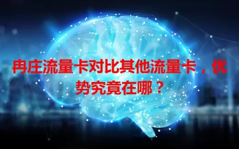 冉庄流量卡对比其他流量卡，优势究竟在哪？