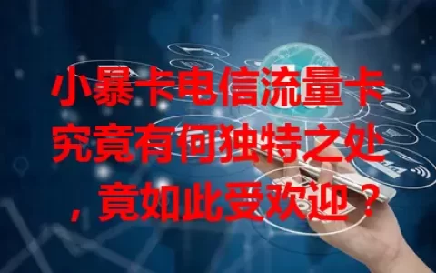 小暴卡电信流量卡究竟有何独特之处，竟如此受欢迎？