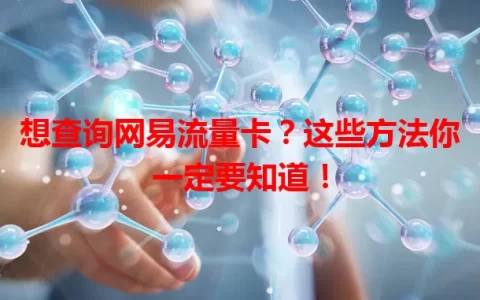 想查询网易流量卡？这些方法你一定要知道！