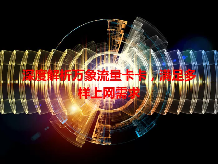 深度解析万象流量卡卡，满足多样上网需求