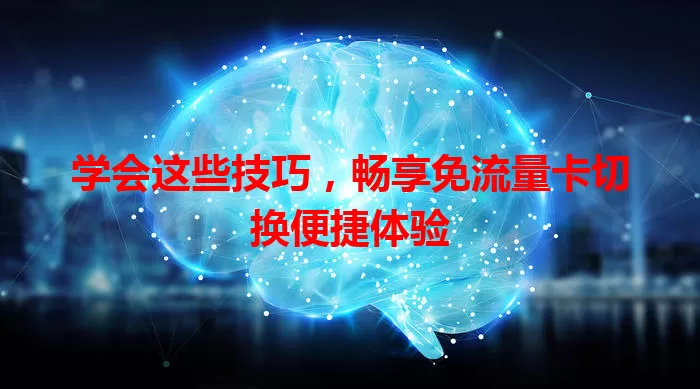 学会这些技巧,畅享免流量卡切换便捷体验