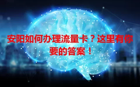 安阳如何办理流量卡？这里有你要的答案！