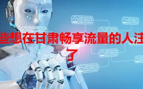 那些想在甘肃畅享流量的人注意了