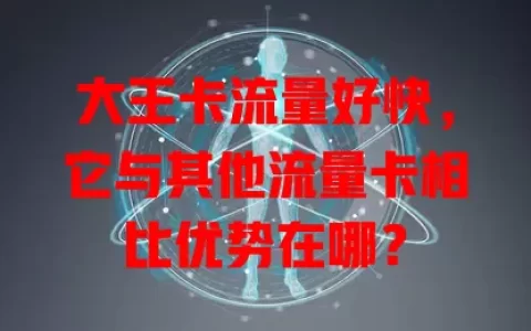 大王卡流量好快，它与其他流量卡相比优势在哪？