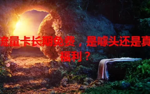 流量卡长期免费，是噱头还是真福利？