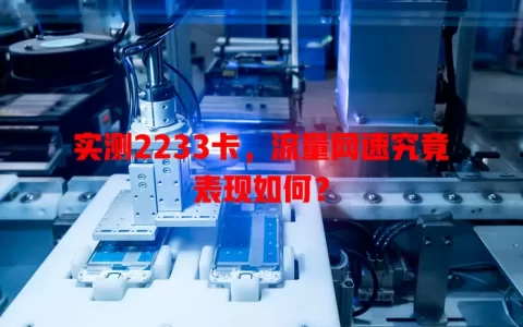 实测2233卡，流量网速究竟表现如何？