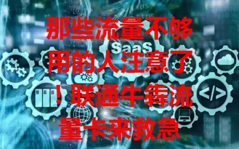 那些流量不够用的人注意了！联通牛犇流量卡来救急