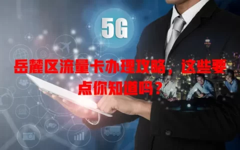 岳麓区流量卡办理攻略，这些要点你知道吗？