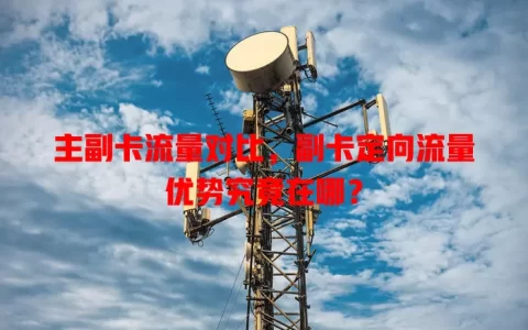 主副卡流量对比，副卡定向流量优势究竟在哪？