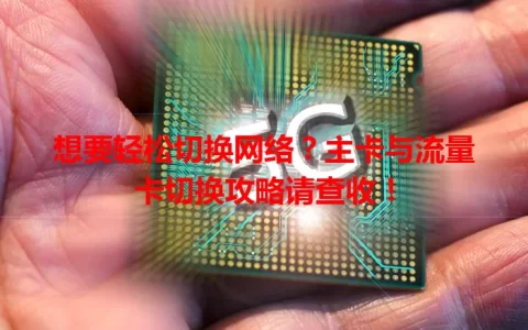 想要轻松切换网络？主卡与流量卡切换攻略请查收！