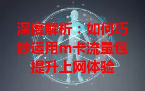 深度解析：如何巧妙运用m卡流量包提升上网体验