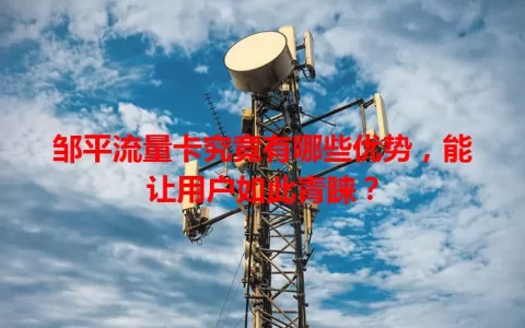 邹平流量卡究竟有哪些优势，能让用户如此青睐？