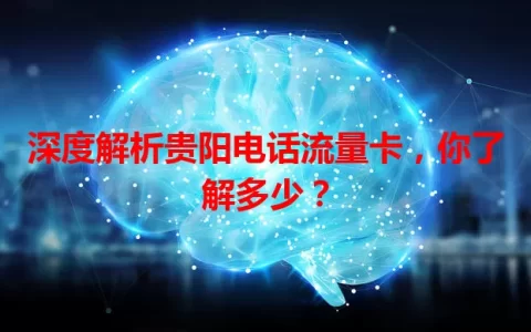 深度解析贵阳电话流量卡，你了解多少？