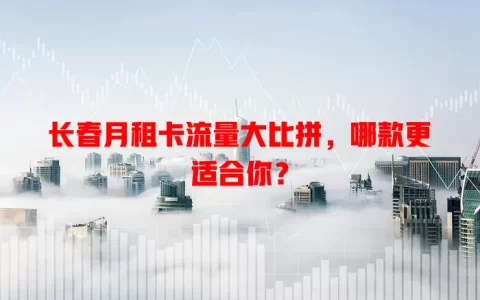 长春月租卡流量大比拼，哪款更适合你？