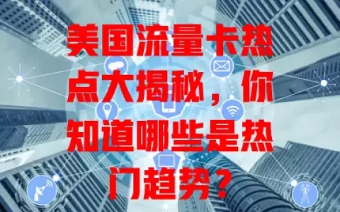 美国流量卡热点大揭秘，你知道哪些是热门趋势？