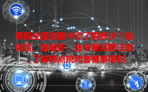 原阳全国流量卡你了解多少？优势足、套餐多，选卡要点要注意，了解特点挑对套餐享便利