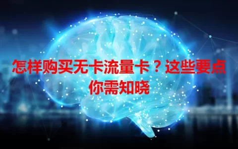 怎样购买无卡流量卡？这些要点你需知晓