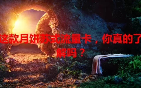 这款月饼苏式流量卡，你真的了解吗？