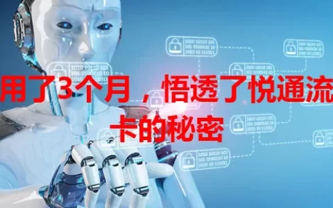 我用了3个月，悟透了悦通流量卡的秘密