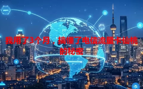 我用了3个月，搞懂了电信流量卡仙桃的秘密