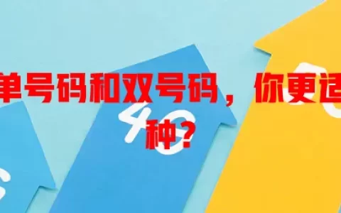 流量卡单号码和双号码，你更适合哪一种？
