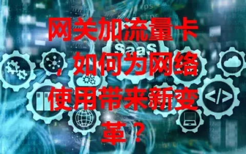 网关加流量卡，如何为网络使用带来新变革？