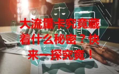 大流量卡究竟藏着什么秘密？快来一探究竟！