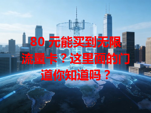 80 元能买到无限流量卡？这里面的门道你知道吗？