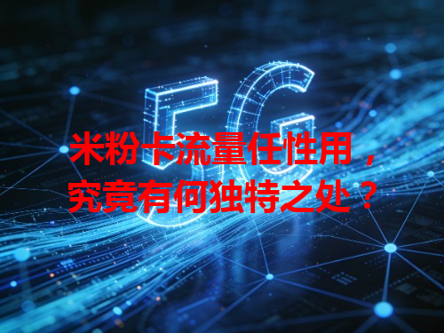 米粉卡流量任性用，究竟有何独特之处？