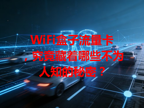 WiFi盒子流量卡，究竟藏着哪些不为人知的秘密？