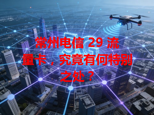 常州电信 29 流量卡，究竟有何特别之处？