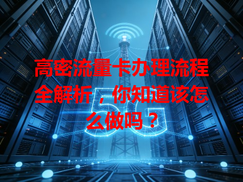 高密流量卡办理流程全解析，你知道该怎么做吗？