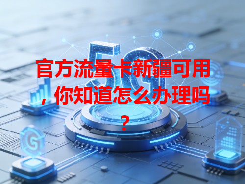 官方流量卡新疆可用，你知道怎么办理吗？