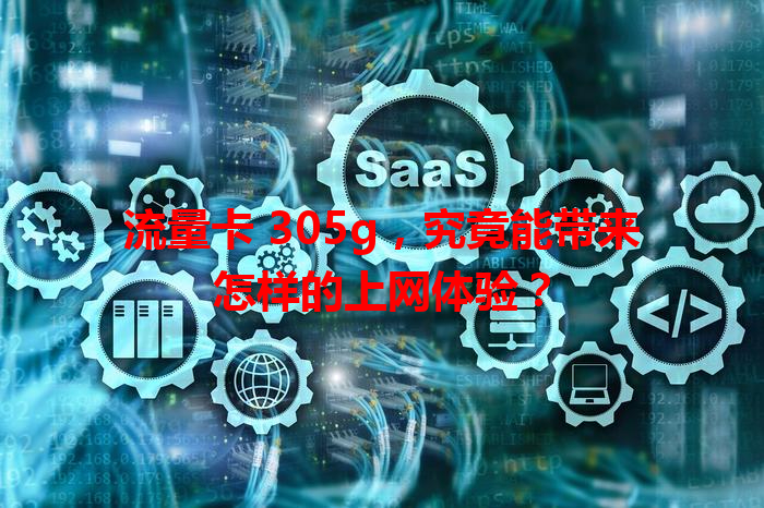 流量卡 305g，究竟能带来怎样的上网体验？