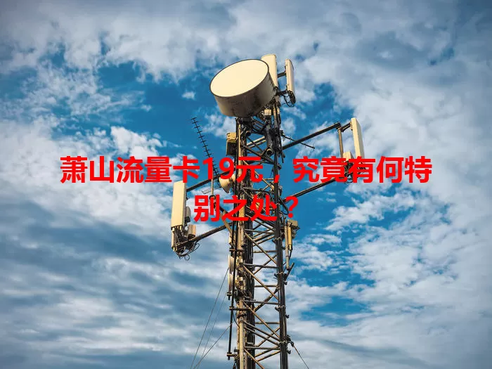 萧山流量卡19元,究竟有何特别之处?