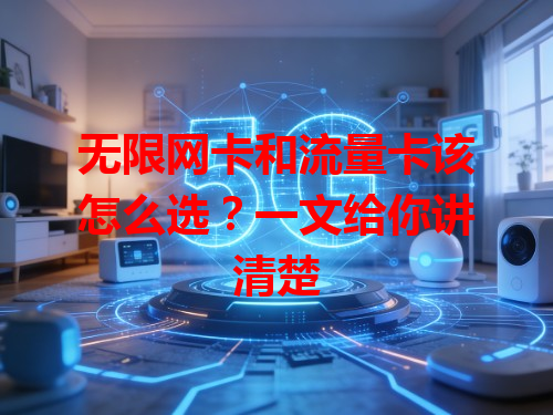 无限网卡和流量卡该怎么选？一文给你讲清楚