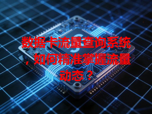 数据卡流量查询系统，如何精准掌握流量动态？