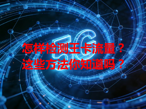 怎样检测王卡流量？这些方法你知道吗？