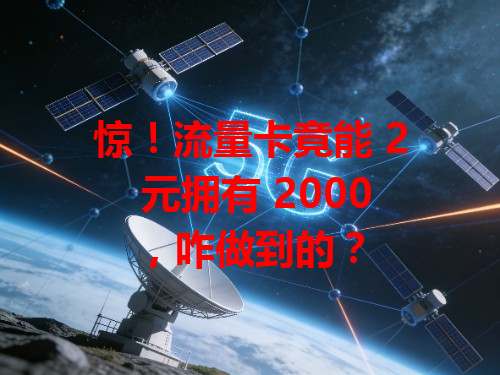 惊！流量卡竟能 2 元拥有 2000，咋做到的？