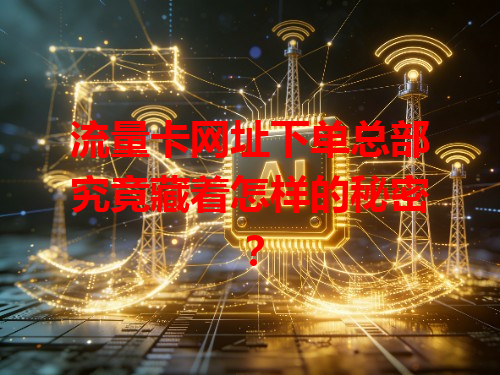流量卡网址下单总部究竟藏着怎样的秘密？