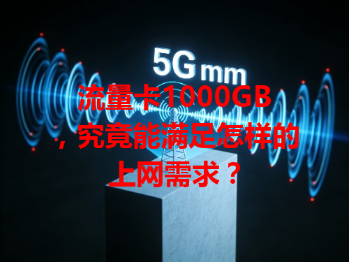 流量卡1000GB，究竟能满足怎样的上网需求？