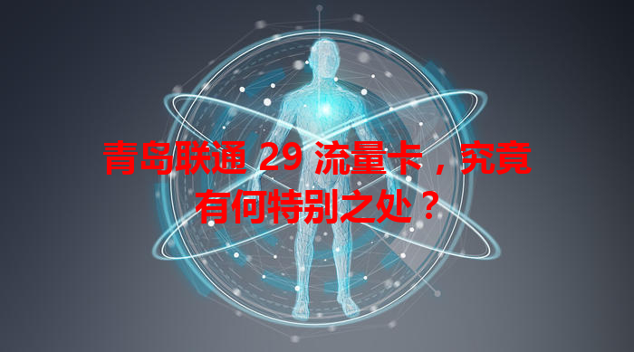 青岛联通 29 流量卡，究竟有何特别之处？
