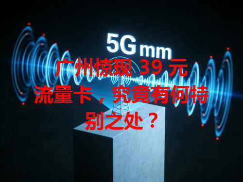 广州惊现 39 元流量卡，究竟有何特别之处？