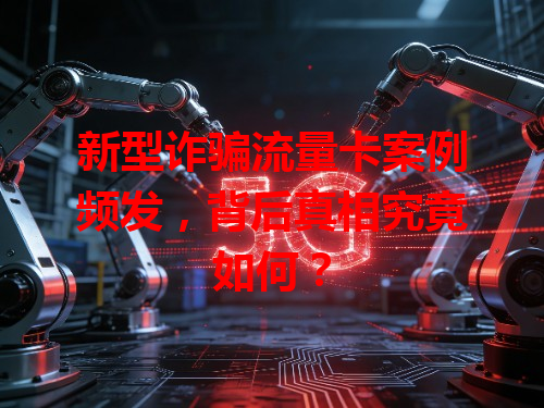 新型诈骗流量卡案例频发，背后真相究竟如何？