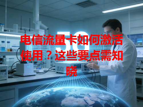 电信流量卡如何激活使用？这些要点需知晓