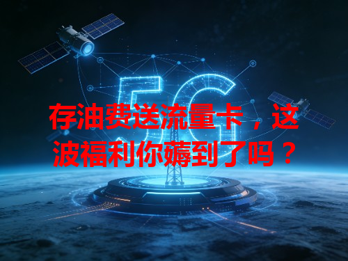 存油费送流量卡，这波福利你薅到了吗？