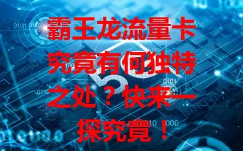 霸王龙流量卡究竟有何独特之处？快来一探究竟！