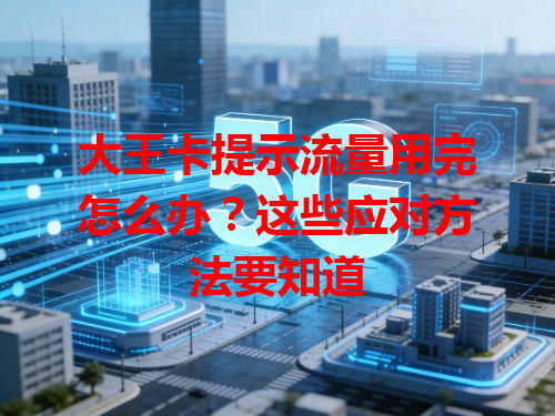 大王卡提示流量用完怎么办？这些应对方法要知道