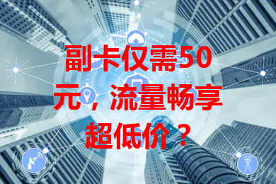副卡仅需50元，流量畅享超低价？