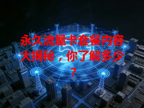 永久流量卡套餐内容大揭秘，你了解多少？